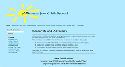 Desktop Screenshot of drupal6.allianceforchildhood.org